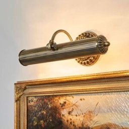 Applique murale Lindby Joely, 37cm, laiton, métal, E14 Joely Lindby, dimmable, bronze, Salon / Salle à manger, Métal, Antique, Applique Murale