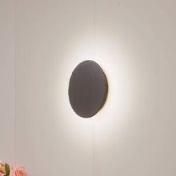 Applique murale LED Peetu Lindby, dimmable, gris, Salon / Salle à manger, Pierre, Moderne, Applique Murale LED