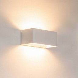 Applique murale LED Karam Arcchio, blanc, Salon / Salle à manger, Aluminium, Moderne, Applique Murale LED