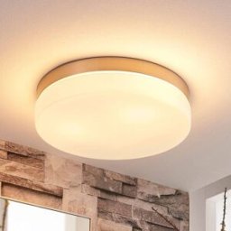 Plafonnier Amilia Lindby, dimmable, Salle de bain, Verre, Moderne, Plafonnier Salle De Bain