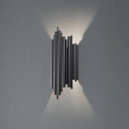 Applique murale Reis Opviq, dimmable, noir, Salon / Salle à manger, Métal, Applique Murale