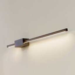 Applique murale LED Skalia Lucande, noir, Salon / Salle à manger, Aluminium, Moderne, Applique Murale LED