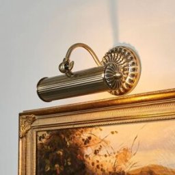 Applique murale Lindby Joely, 25 cm, laiton, métal, E14 Joely Lindby, dimmable, bronze, Salon / Salle à manger, Métal, Antique, Applique Murale