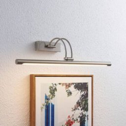 Lucande, applique pour tableau LED Dimitrij, nickel, métal, 54 cm Dimitrij Lucande, gris, Salon / Salle à manger, Métal, Moderne, Applique Murale