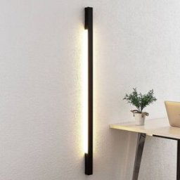 Applique murale LED Ivano Arcchio, noir, Couloir, Aluminium, Moderne, Applique Murale LED