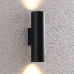 Applique murale Brinja Arcchio, dimmable, noir, Couloir, Aluminium, Moderne, Applique Murale