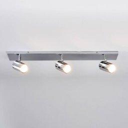 Plafonnier DEJAN Lindby, dimmable, argenté, Salle de bain, Métal, Moderne, Plafonnier Salle De Bain