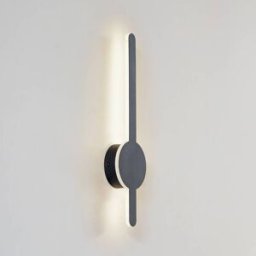 Applique murale LED Borian Lindby, noir, Salon / Salle à manger, Matière Plastique, Moderne, Applique Murale LED