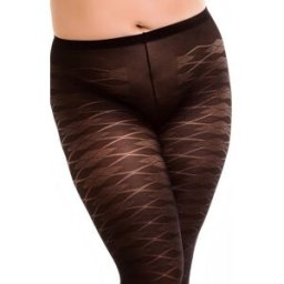Collant Motif Jacquard Tailles 50 à 64 - Glamory