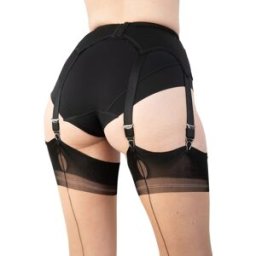 Jambissima Select Porte Jarretelles 8 attaches à fine Dentelle Noire
