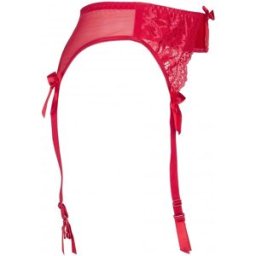 Porte Jarretelles Dentelle Rouge Sensuel - Axami