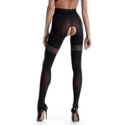Glamour - Collant Grande Taille Ouvert à l'entrejambe - Amour