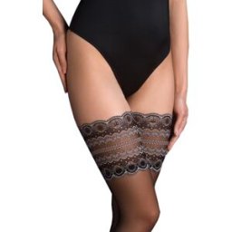 Vilma - Bas Femme Top Noir Jarretière Dentelle - Gabriella
