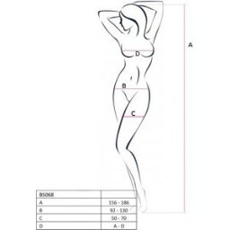 Combinaison Sexy Noire Résille Filet - BS068 Passion