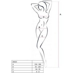 Combinaison Femme Ouverte entrejambe Blanc - BS022 Passion
