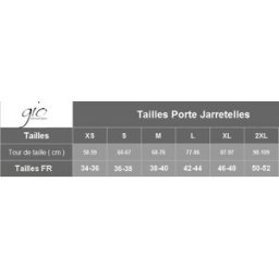 Jambissima Select Porte Jarretelles Noir Grandes Tailles 6 attaches