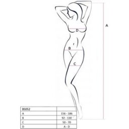 Passion Combinaison Sexy Blanche imitation Guêpière - BS052