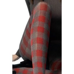 Twist - Collant à Motif imprimé Rouge et Gris - Fiore