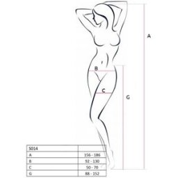 Collant Blanc Ouvert Sexy imitation Porte Jarretelles - S014 Passion