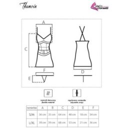 Livco Corsetti Thumoin - Nuisette Femme Satin et Dentelle Noire - Livco