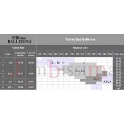 Bas autofixant pour grande taille - BALLERINA 600