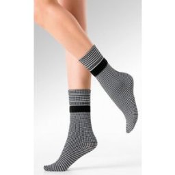Pam - Chaussettes Femmes motif Pied de poule - Gabriella