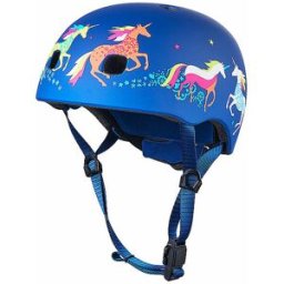 Micro Casque de trottinette pour enfant Licorne bleu 48-53CM