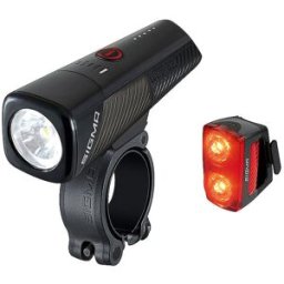 Sigma Kit d'éclairage de vélo à batterie Buster 800 avec feu arrière RL 150 noir