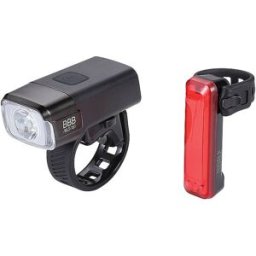 Bbb Kit d'éclairage de vélo à batterie NanoStrike 600 Combo BLS-165 avec Rear Signal II noir