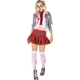 Dressforfun costume femme sexy zombie S - déguisement halloween déguisement soirée carnaval costume carnaval robe de soirée - 300125