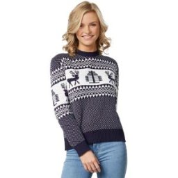 Dressforfun Pull de Noël Winter Wonderland bleu et blanc pour femme S - costume costume halloween déguisement carnaval déguisement carnaval déguisement carnaval déguisement carnaval - 303350