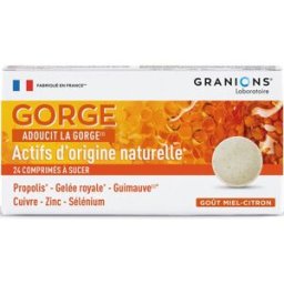 Granions Gorge - miel citron - 24 comprimés