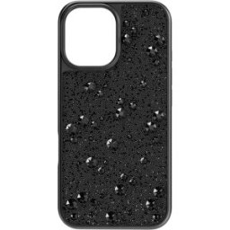 Swarovski Étui pour smartphone High, Motif éparpillé, iPhone® 16, Noir OS