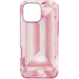 Swarovski Étui pour smartphone High, Motif imprimé cristal, iPhone® 16 Pro Max, Rose OS