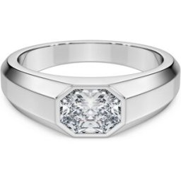 Swarovski Anneau Octagon, Diamants de synthèse 1,0 ct tw, Forme octogonale, Or blanc 18 carats 65