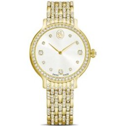Swarovski Montre Imber, Fabriqué en Suisse, Bracelet en métal, Ton doré, Finition ton doré OS