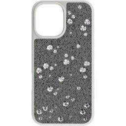 Swarovski Étui pour smartphone High, Motif éparpillé, iPhone® 16, Ton argenté OS