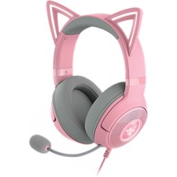 Razer Kraken Kitty V2 - USB Headset with RGB Kitty Ears - Quartz Edition