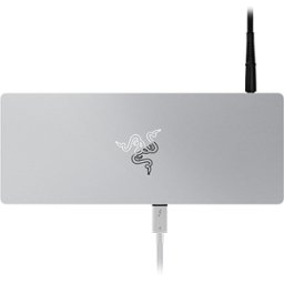 Razer Thunderbolt™ 4 Dock - Mercury - Universal Thunderbolt™ 4 dock with 10 ports for maximum connectivity - Expanded Capabilities with 10 ports in one - Compatible with Windows and Mac devices - Connect up to 2 x 4K displays (Intel Mac) and 1 x 4K (M1 Ma