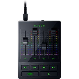 Razer Audio Mixer - All-in-one Analog Mixer for Broadcasting and Streaming - Analog Audio Mixer - 4-channel Interface with Mute Buttons - XLR Input with Preamp