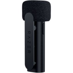 Razer Seiren BT - Bluetooth Microphone for Mobile Streaming - Omnidirectional Microphone - Powerful Noise Suppression and Customization - Wireless, Ultra-light Clip-on Design