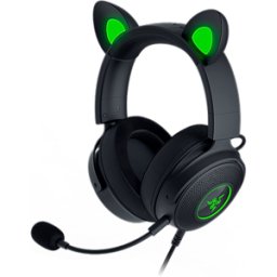 Razer Kraken Kitty Edition V2 Pro - Base Black - Wired RGB Headset with Interchangeable Ears