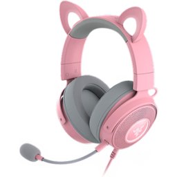 Razer Kraken Kitty Edition V2 Pro - Quartz Edition - Wired RGB Headset with Interchangeable Ears