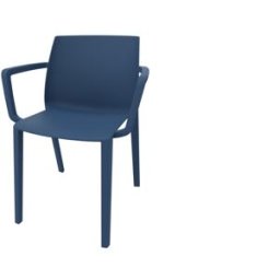 Leaderburo Chaise d'accueil empilable monocoque en polypropylène Likie Blanc, noir, rose, vert, turquoise, bleu ou gris