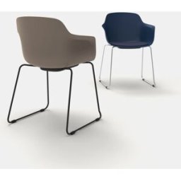 Leaderburo Chaise d'accueil en polypropylène pieds noirs Wendy Blanc, rose, vert, bordeaux, bleu, noir ou marron