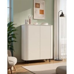 Vivabita Buffet haut moderne 130 cm coloris cachemire Horizo Cachemire mat