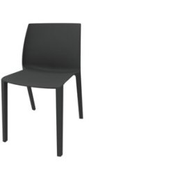 Leaderburo Chaise d'accueil empilable monocoque en polypropylène Likie Blanc, noir, rose, vert, turquoise, bleu ou gris