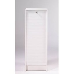 Deladeco Classeur de bureau à rideau moderne Booster Blanc, noir, blanc/imprimé ou noir/imprimé