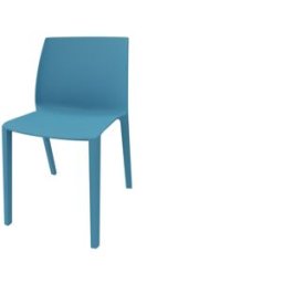 Leaderburo Chaise d'accueil empilable monocoque en polypropylène Likie Blanc, noir, rose, vert, turquoise, bleu ou gris