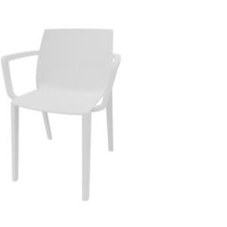 Leaderburo Chaise d'accueil empilable monocoque en polypropylène Likie Blanc, noir, rose, vert, turquoise, bleu ou gris